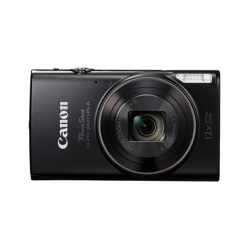 Canon PowerShot ELPH 360 HS Digital Camera  Sleek Black Compact Model