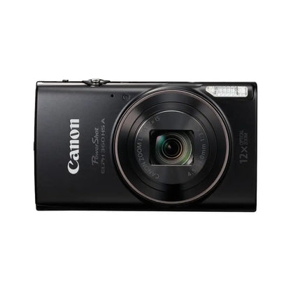 Canon PowerShot ELPH 360 HS Digital Camera  Sleek Black Compact Model