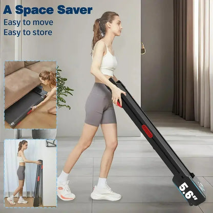 Compact Home Treadmill  LED Display, Bluetooth Audio & Space-Saving Design