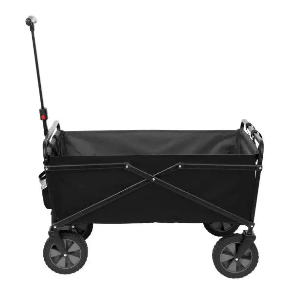 Seina Heavy-Duty Manual Folding Utility Cart  150-Lb Capacity, Black/Gray