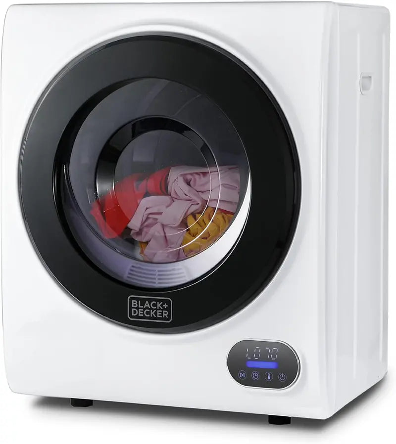 Compact 1.5 Cu. Ft. Vented Portable Dryer  850W Energy-Efficient Electric Dryer with Stainless Steel Drum (5.5 lb Load)