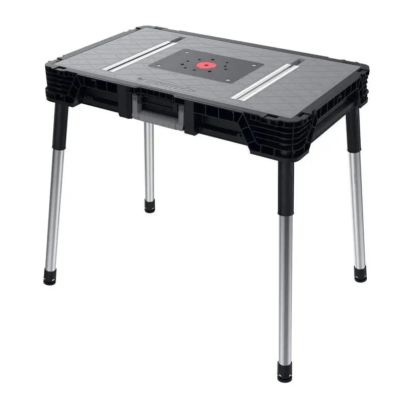 1.8 ft × 3 ft Portable Jobsite Workbench  Compact Folding Work Surface