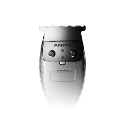 Andis Professional Corded/Cordless T-Outliner Trimmer, Carbon Steel Blade, Heavy-Duty Motor, Grey