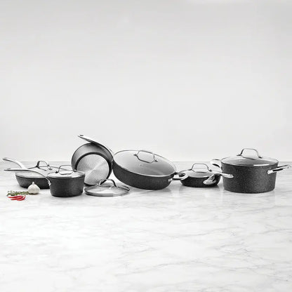 THE ROCK by Starfrit 060710-001-0000 12 Piece Cookware Set