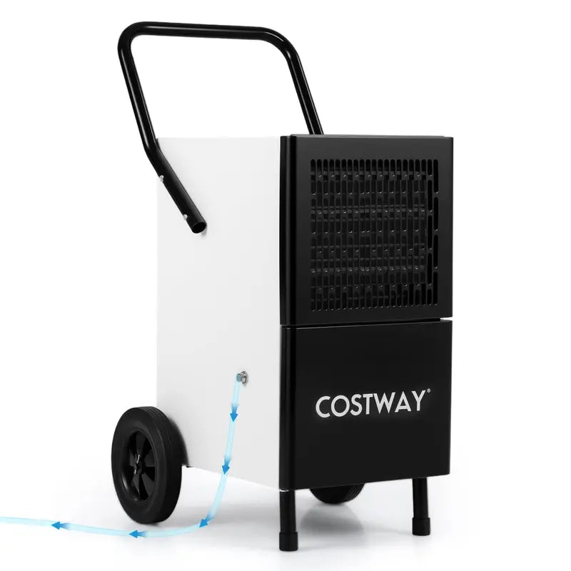 189-Pint Industrial Dehumidifier Featuring Drain Pump, 3.3-Foot Hose & Casters