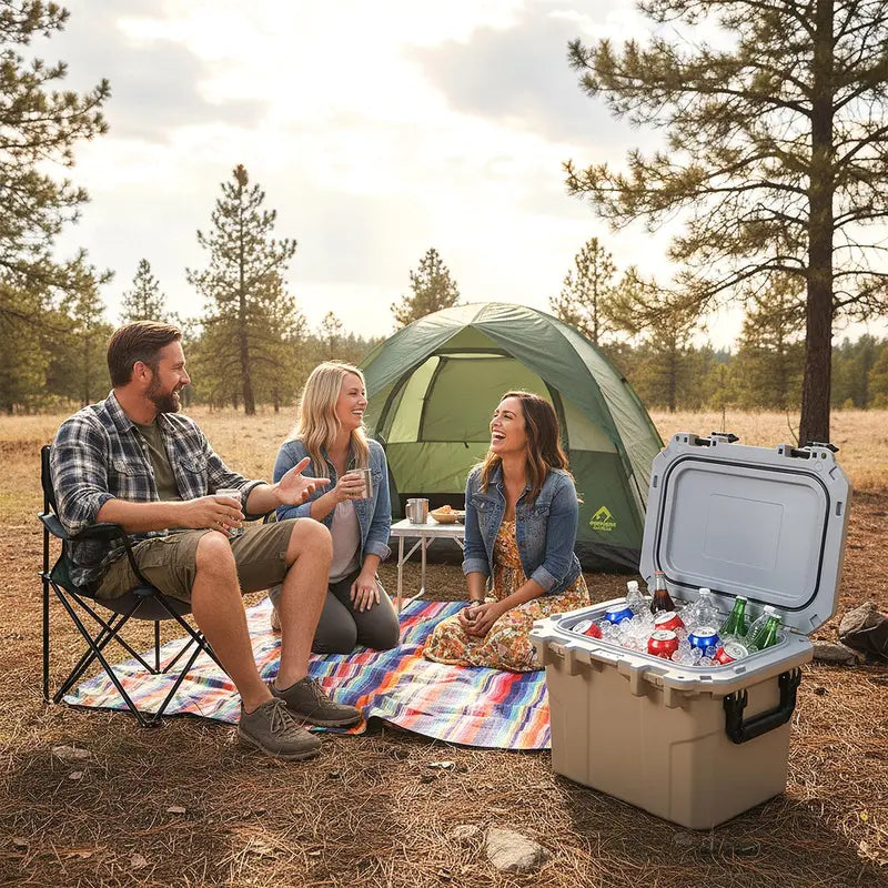 53-Quart Ultra-Lightweight Injection-Molded Cooler with Ergonomic Handles & Bottle Opener