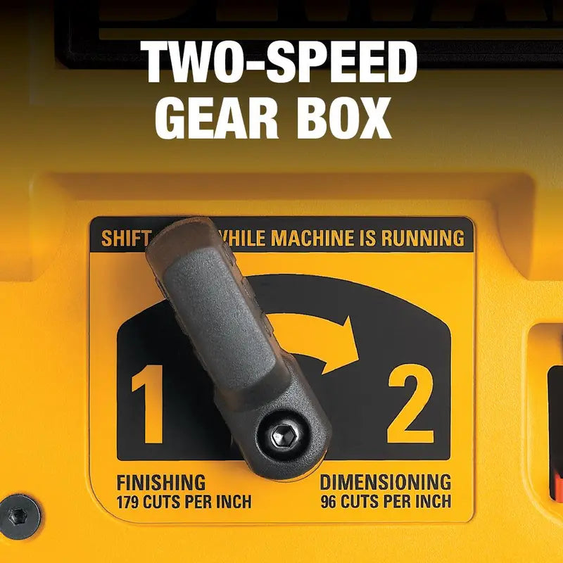 DEWALT Thickness Planer 13 2 Speed 3 Knife