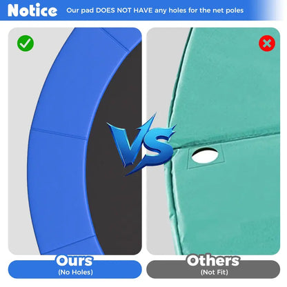 Hole-Free Trampoline Pad Replacement  Universal Fit for Pole-Based Frames