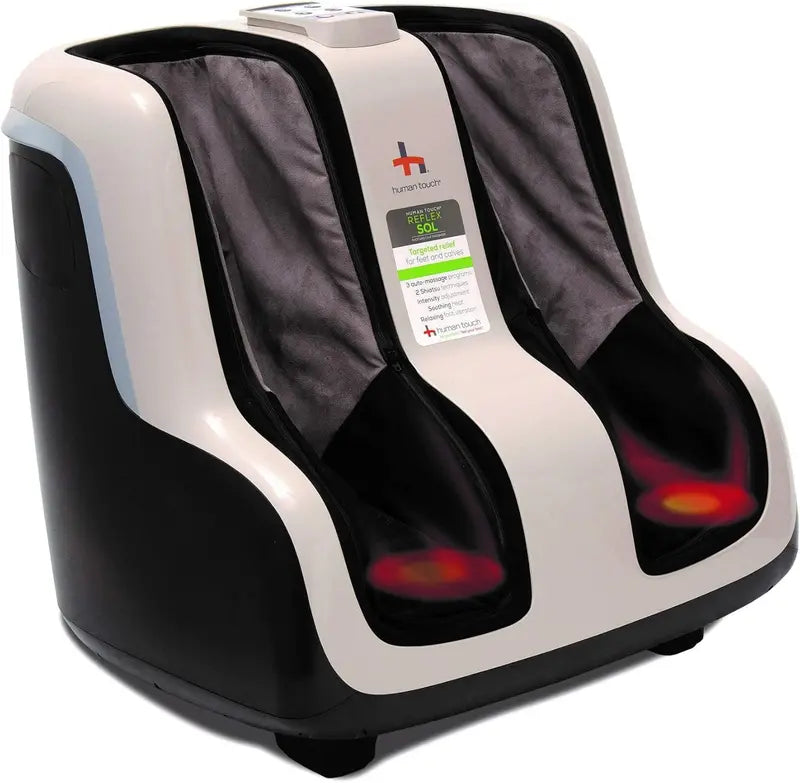 Reflex SOL Foot &amp; Calf Massager  Heated Shiatsu Therapy with Adjustable Compression (Up to Size 12)