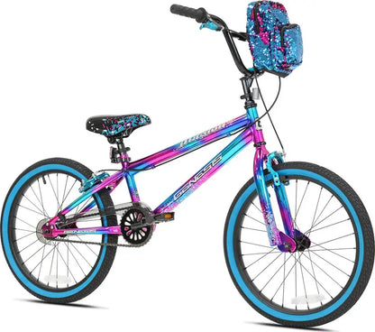 Genesis Illusion 20-Inch Girls’ Hybrid Bike  Stylish Blue and Purple Design for Beginner Riders