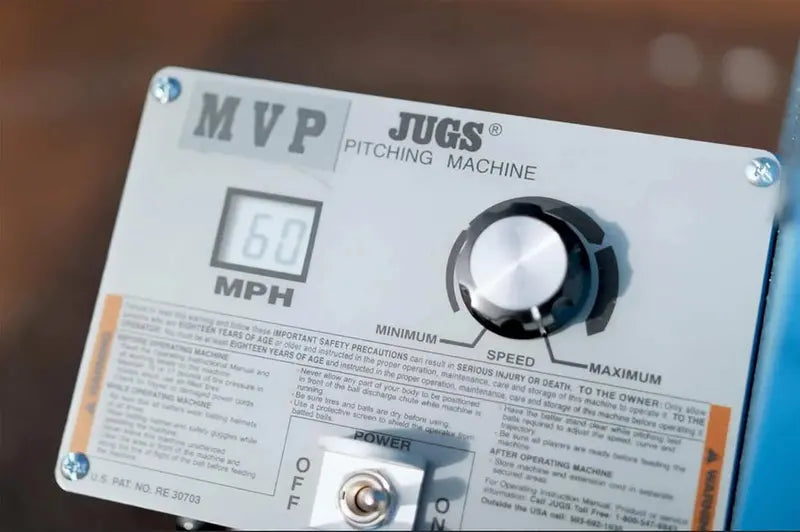 Jugs MVP Adjustable Pitching Machine  Up to 60 MPH, Baseball & Softball Training Tool for Leagues & Home Practice
