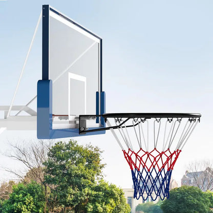 18-Inch All-Weather Replacement Basketball Rim with Dual-Spring Mechanism and Durable Net