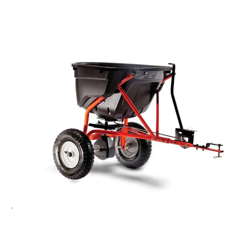 Agri-Fab 130-Lb Tow-Behind Broadcast Spreader  Adjustable Calibrated Dispenser