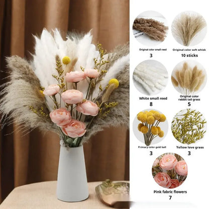 Curated Dried Flower Bouquet  Rustic Botanical Arrangement for Home & Wedding Spaces