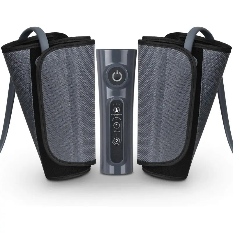 Pneumatic Air Compression Leg Massager with Customizable Wraps and Auto Shut-Off Timer