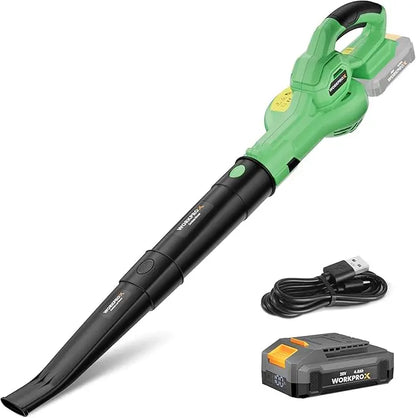 WORKPROX 20V High-Performance Cordless Leaf Blower  138 MPH Air Speed, 170 CFM, USB-C Charging