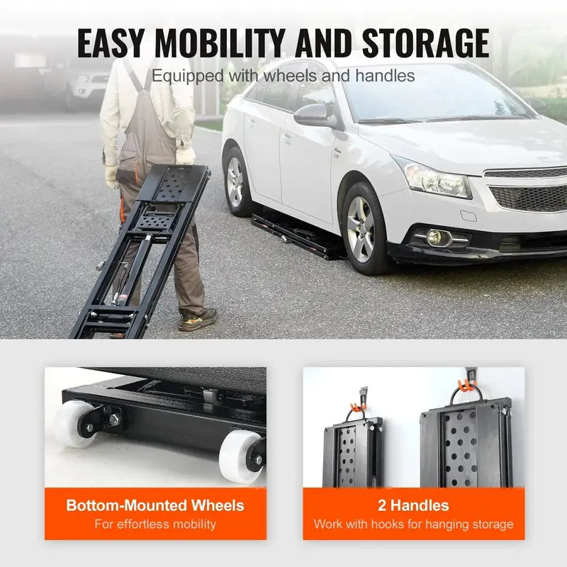 5000-LB Automatic Portable Car Lift  Hydraulic Jack System for Home Garage Use