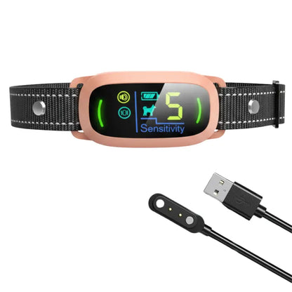 Rechargeable Vibration-and-Beep Bark Collar for Dogs with 5 Sensitivity Levels
