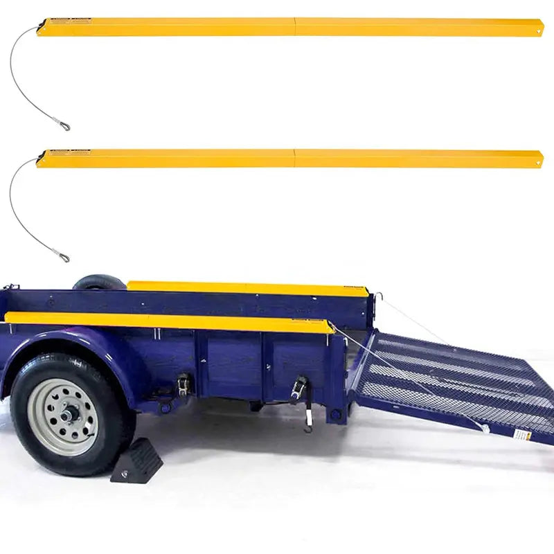 ECOTRIC Tailgate Lift Assist System  400 lb Steel Support, Yellow Finish, Utility Trailer Compatibility (Model LYAM-468)
