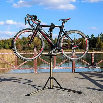 CXWXC Adjustable Bike Repair Stand  Home Bicycle Maintenance Rack  Whole Aluminum Alloy (RS100)