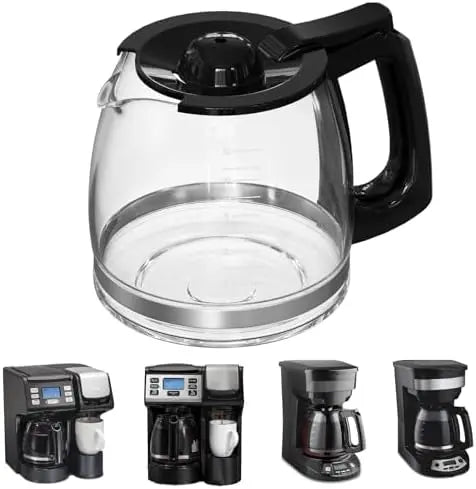 Hamilton Beach 12-Cup Replacement Glass Carafe  Compatible with Models 49902, 49915, 49905C, CM4309, and More