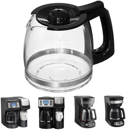 Hamilton Beach 12-Cup Replacement Glass Carafe  Compatible with Models 49902, 49915, 49905C, CM4309, and More