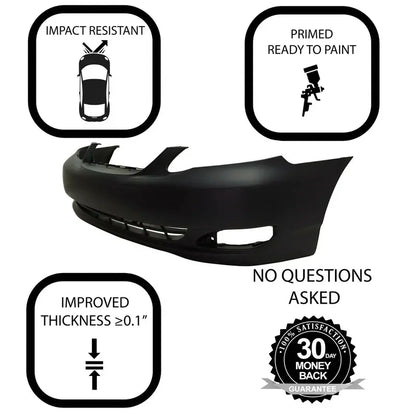 Front Bumper Cover For 2005-2008 Toyota Corolla TO1000297 521190Z938