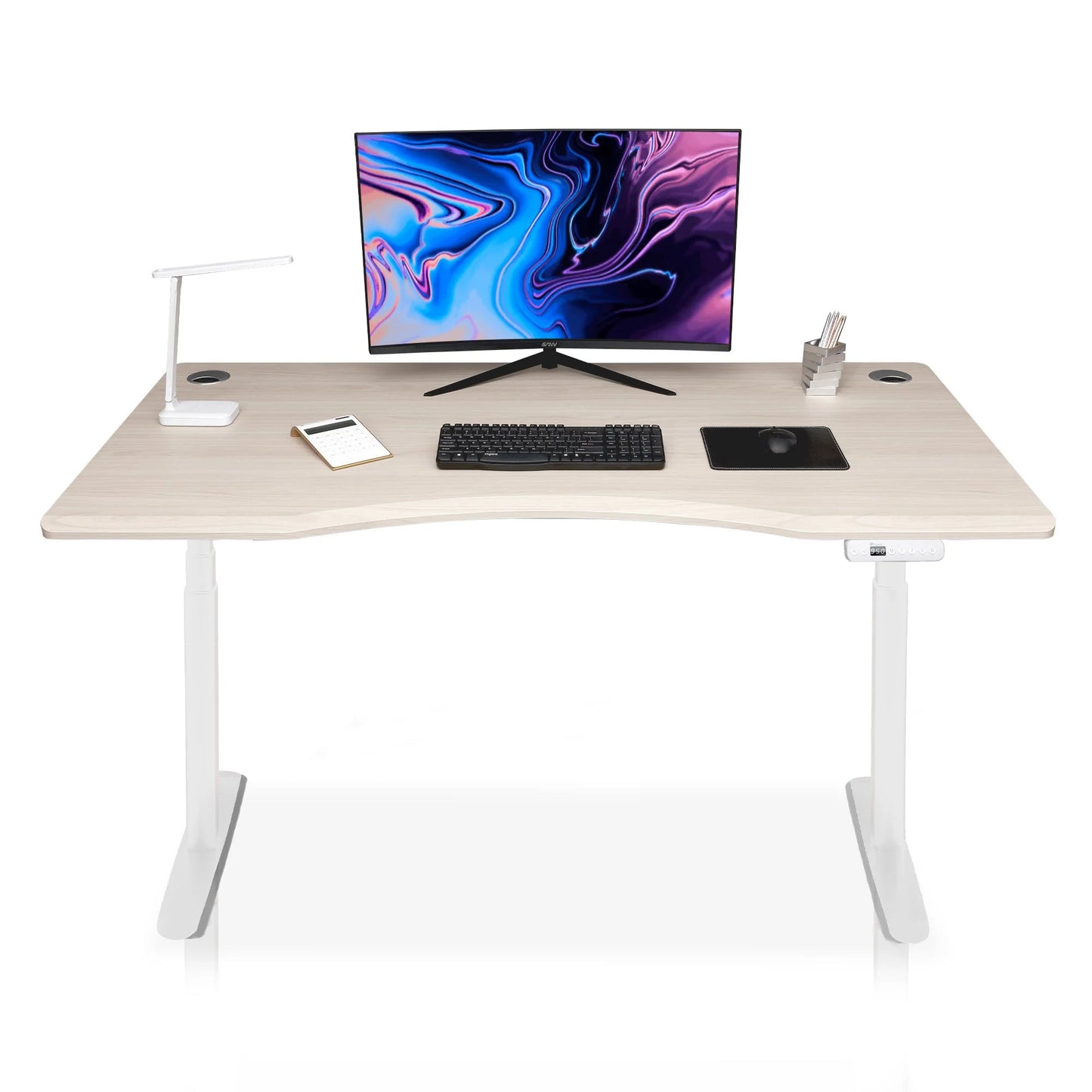 Bureau assis debout incurvé (bords arrondis) - DYNAMIC SMOOTH