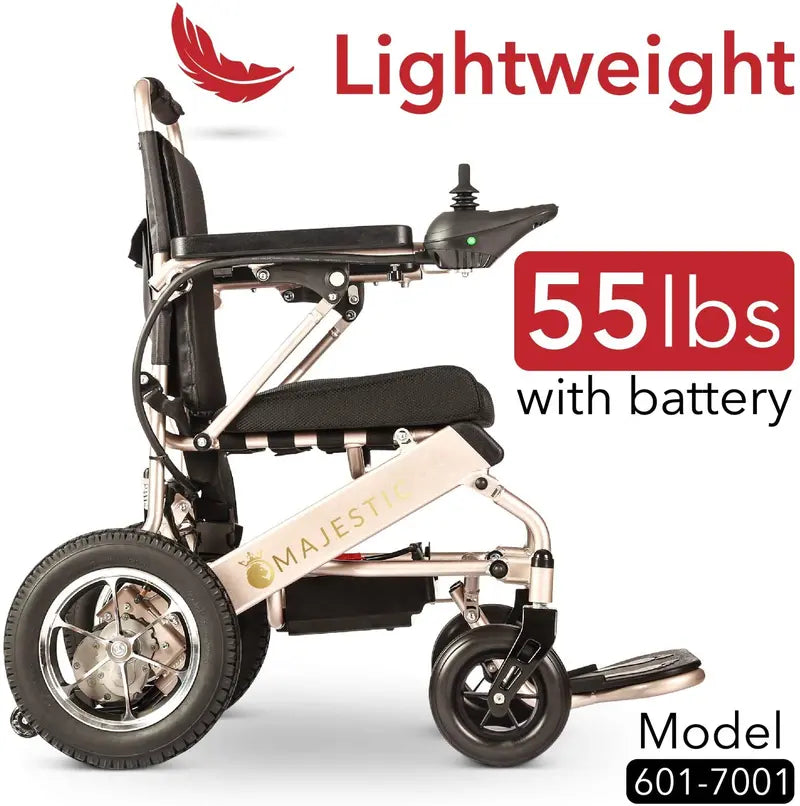 2020 Travel-Friendly Electric Wheelchair — Lightweight Foldable Power Scooter with Heavy-Duty Frame & Aviation Compliance
