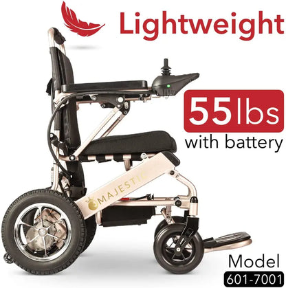 2020 Travel-Friendly Electric Wheelchair — Lightweight Foldable Power Scooter with Heavy-Duty Frame & Aviation Compliance