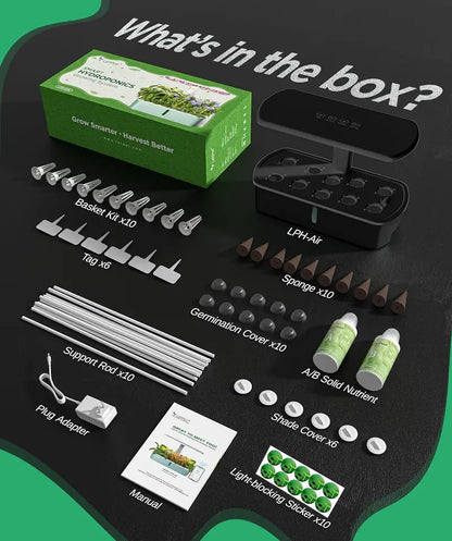 WiFi-Enabled Hydroponic Garden Kit: Smart Indoor Growing System with Full-Spectrum LED & App Control