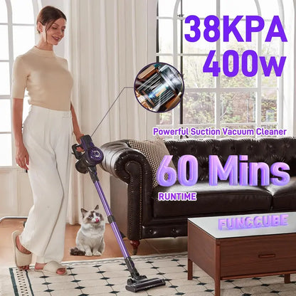 S1 2-in-1 Cordless Stick & Handheld Vacuum: Ultra-Lightweight, Compact Design for Apartments, Cars & Pet Hair on All Surfaces