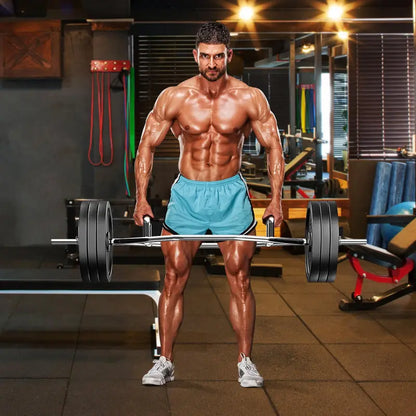 56-Inch Hex Trap Bar Designed for Standard 1-Inch Weight Plates