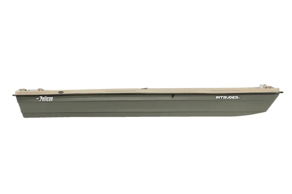 Pelican Boat Intruder 12-Foot Jon Boat  Khaki/Beige Aluminum Fishing & Hunting Vessel