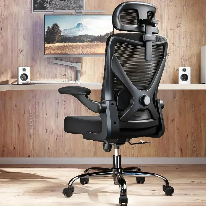 Ergonomic Gaming Desk and Chair Set with Lumbar Support and Adjustable Headrest