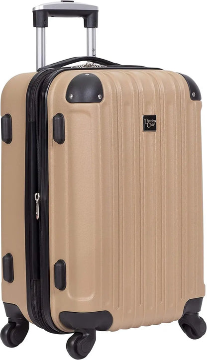 Coolife Lilac Hardside Luggage Set  4-Piece Expandable Spinner Suitcase Collection
