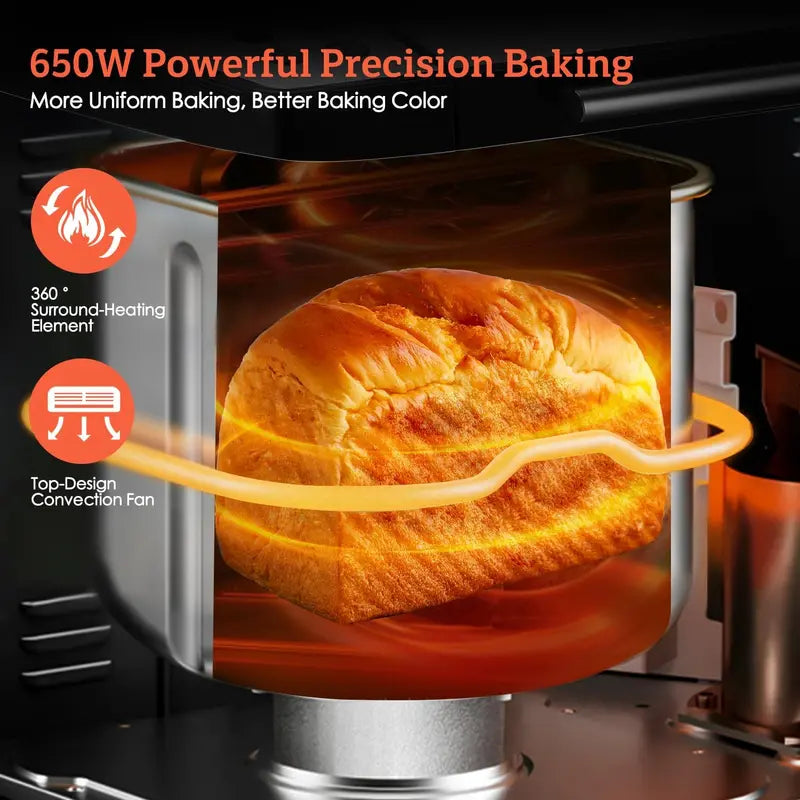 KBS 2LB Stainless Steel Bread Machine  19-in-1 Programmable Baker with Ceramic Pot and Three Loaf Sizes