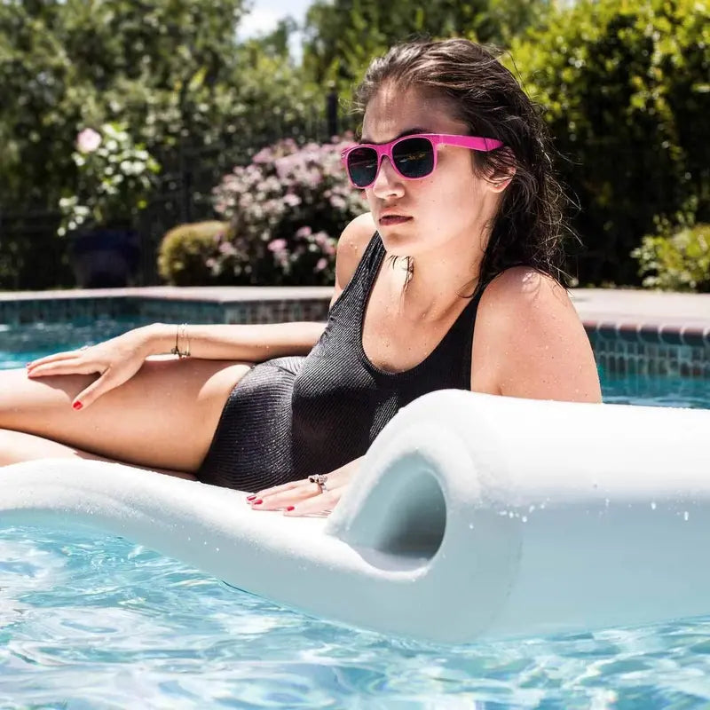 Luxury Adult Pool Loungers  Inflatable Floating Rafts for Relaxation (2-Pack)