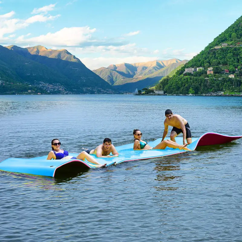 Extra-Large Floating Water Pad  Tear-Resistant XPE Foam Mat (18′ x 6′ or 12′ x 6′)
