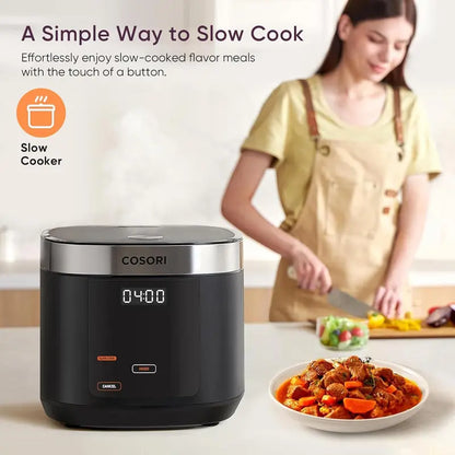 COSORI 10-Cup Rice Cooker  Ceramic Inner Pot, 24-Hour Keep-Warm, Plus Steaming, Stir-Frying, and Slow Cooking