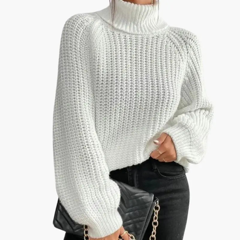 Women’s Oversized Loose-Fit Turtleneck Sweater