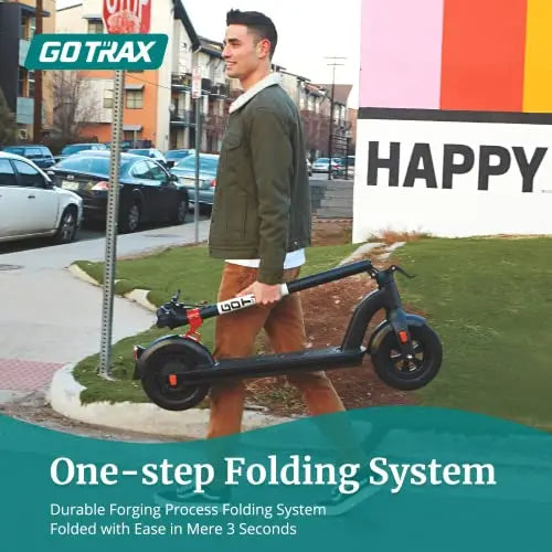 G4 Electric Scooter by GoTrax, 10″ Pneumatic Tires, 25 Mile Range, 20 Mph Speed, Adult Commuter Scooter