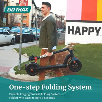 G4 Electric Scooter by GoTrax, 10″ Pneumatic Tires, 25 Mile Range, 20 Mph Speed, Adult Commuter Scooter