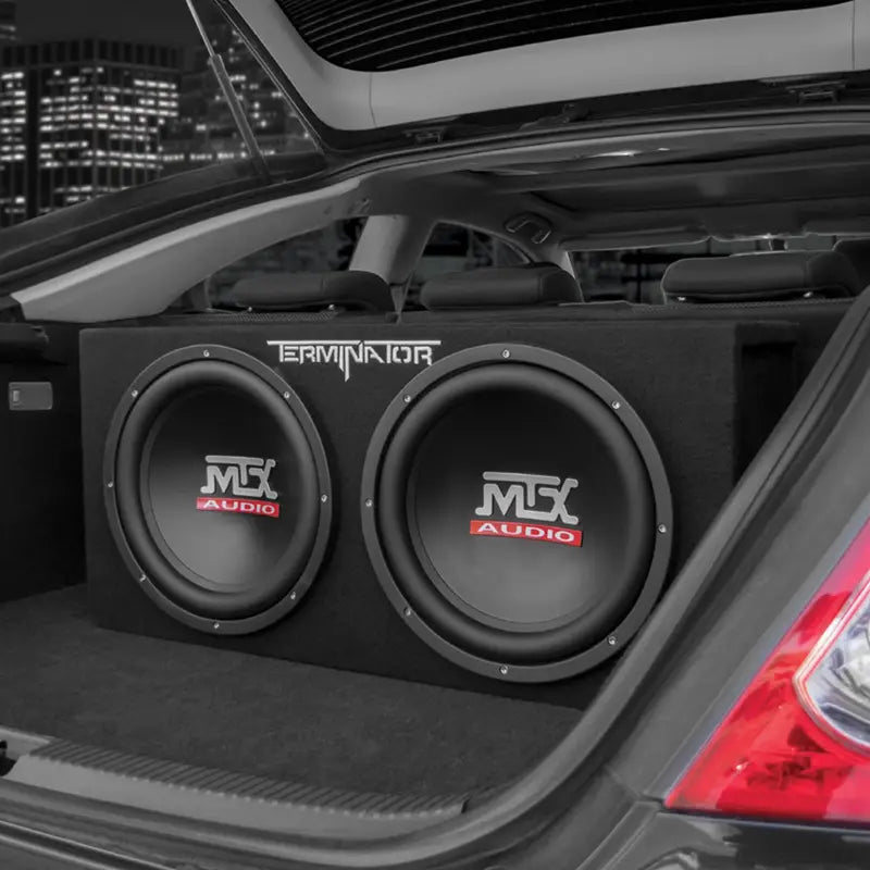 MTX TNP212D2 12″ 1200W Dual Car Subwoofer Package with Amplifier & Installation Kit