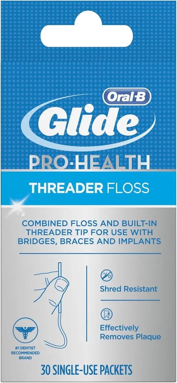 Glide Pro-Health Dental Floss Threaders  30-Count Pack for Braces and Bridges