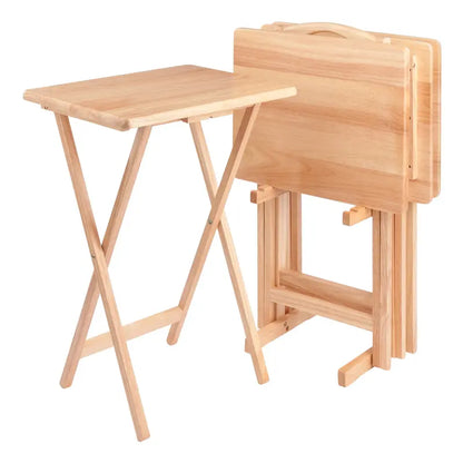 Alex 5-PC Snack Table Set Natural