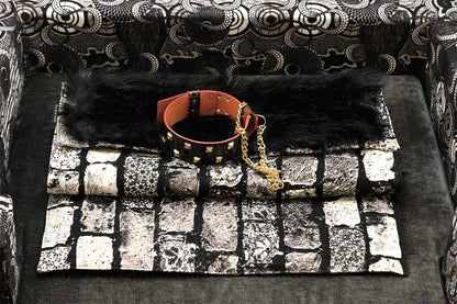 Couverture pour chat « Metis » Black Moon - Tissu Jean-Paul Gaultier