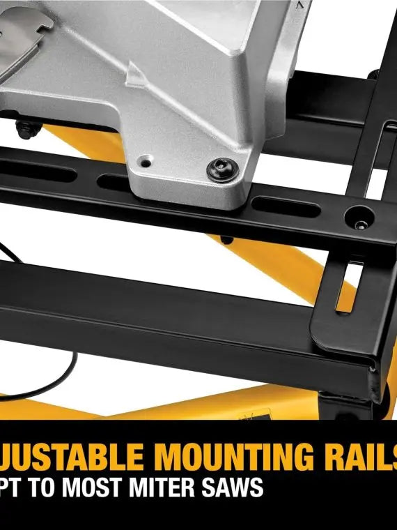 DEWALT DWX726 Rolling Miter Saw Stand, Yellow, Portable with Wheels