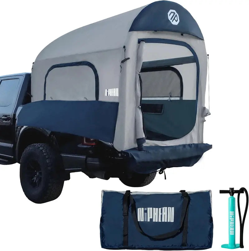 Niphean Inflatable Truck Bed Tent — Quick-Setup 23 Person Pickup Camper Tent with PU3000 Waterproofing
