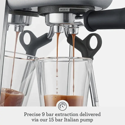 Breville Bambino BES450BSS Espresso Machine  Compact, Brushed Stainless Steel